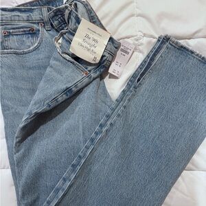 Abercrombie & Fitch Blue Straight Leg Jeans